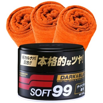 SOFT99 DARK BLACK WAX WOSK DO CIEMNYCH LAKIERÓW PRZYCIEMNIA ZABEZPIECZA