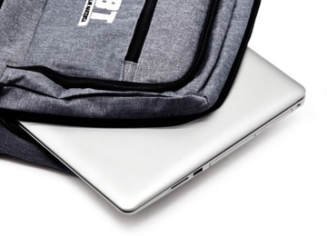 РЮКЗАК CBT С МЕСТОМ ДЛЯ НОУТБУКА, СЕРЫЙ USB-ПОРТ