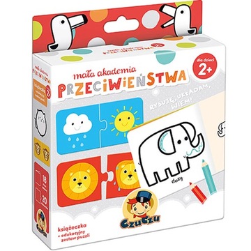 Puzzle CzuCzu Mała Akademia Przeciwieństwa Edukacyjny zestaw dla dzieci 2+