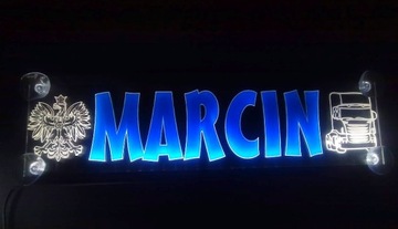 СВЕТОДИОДНЫЕ ИМЕННЫЕ ТАБЛИЧКИ, ЦВЕТНЫЕ, 50x16см