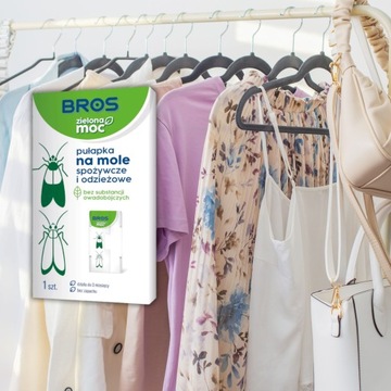 BROS GREEN POWER ЛОВУШКА ДЛЯ ПИЩЕВОЙ МОЛИ ДЛЯ ОДЕЖДЫ БЕЗ ХИМИЧЕСКИХ LEP 1 ШТ.