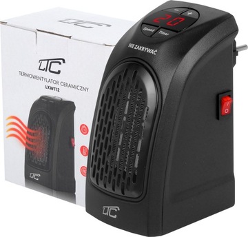 Тепловентилятор мощностью 400 Вт с ЖК-дисплеем LTC WT12