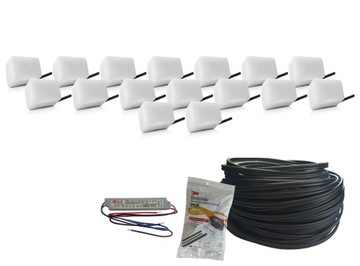 ZESTAW 16X ŚWIECĄCA KOSTKA BRUKOWA LED Piccola kol
