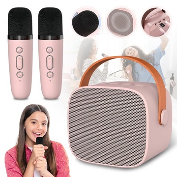 ПОРТАТИВНЫЙ БЕСПРОВОДНОЙ НАБОР ДЛЯ КАРАОКЕ, ДИНАМИК BLUETOOTH + 2 микрофона 5.0