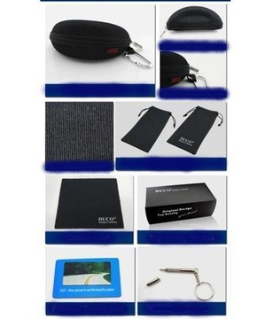 Женские поляризованные солнцезащитные очки-пилоты UV400 в футляре Duco