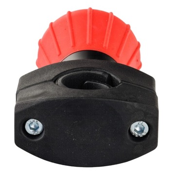 Gałka na kierownicę łożyskowana CZERWONA fi 52mm