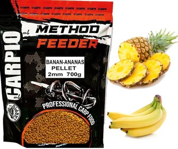 Pellet 2mm do Metody Feeder BANAN-ANANAS 700g Wrocław
