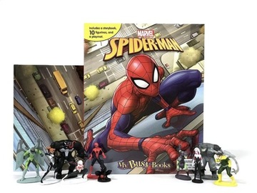 _SPIDER-MAN_KSIĄŻKA + FIGURKI+MATA_12szt