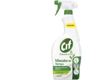 CIF Cleanboost Oryginal Mleczko do czyszczenia w sprayu 750 ml