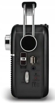 Радио MANTA RDI916 Solar Черный и серебристый