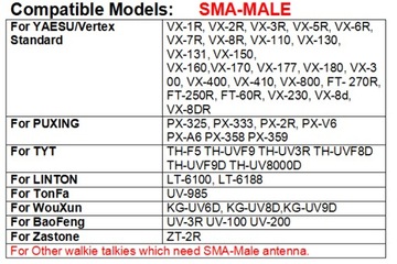 Антенный кабель Baofeng UV5R UV82 888S SMA-F/SMA-M
