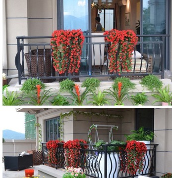 цветочная гирлянда, подвесные фиалки, подвесной цветок