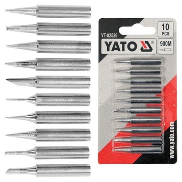 Zestaw 10 grotów do lutowania typu 900M YATO YT-82526