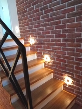 КОМПЛЕКТ 6x светодиодных лестничных светильников 2 Вт + 2 датчика 230 В C