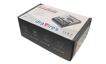 WAGA ELEKTRONICZNA LABORATORYJNA draVires 0,001 50g + naklejka