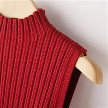 Casual Tops Sleeveless Knit Sweater Autumn Bottomi