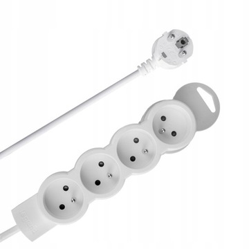 Legrand 50055 - Przedłużacz biały 4 gniazda 1,5m