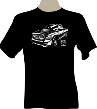 KOSZULKA T-shirt z nadrukiem Dodge RAM 14'