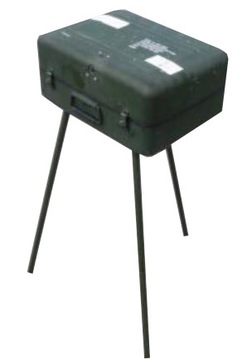 Wojskowa walizka aluminiowa + trójnóg
