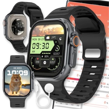 SMARTWATCH ZEGAREK DAMSKI WATCH ROZMOWY MĘSKI PULS SPORT KROKI SMARTBAND