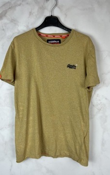 Superdry T-Shirt Męski Brązowy S 36