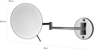 Передвижное настенное косметическое зеркало для макияжа