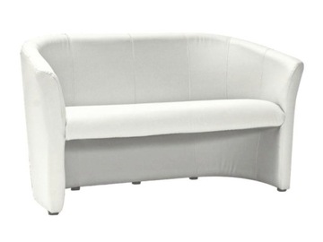 Sofa TM-3 biała ekoskóra poczekalnia salon