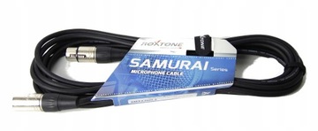 Kabel Mikrofonowy XLR-XLR 1m Roxtone Samurai