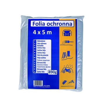 FOLIA MALARSKA OCHRONNA BARDZO GRUBA 4X5M 20M2