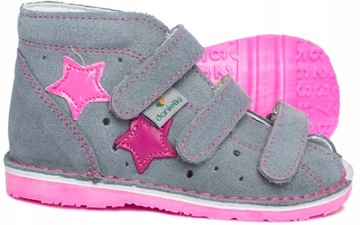 DANIELKI KAPCIE SANDAŁ SANDAŁKI PROFIL. R 24 SZARE