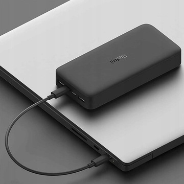 XIAOMI Fast Charge Power Bank 20000 мАч Черный 2xUSB 1x USB C Быстрая зарядка