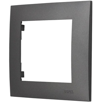 Ospel Szafir Szary mat ramka pojedyncza