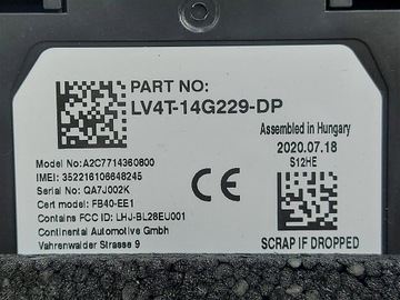 Интерфейсный модуль Интерфейс Ford Kuga MK3 Escape 2020-