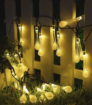 GIRLANDA 20 LED солнечная лампа, гирлянда Tears