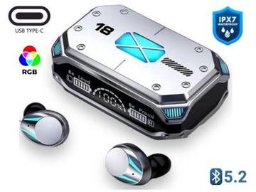 Беспроводные наушники + POWERBANK RGB LED M41 BLUETOOTH 5.2 TYPE-C