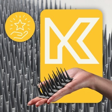 ПРОЧНЫЕ ПЛАСТИКОВЫЕ ШИПЫ ДЛЯ ПТИЦ И ГОЛУБЕЙ 6 шт. 3,06 м.