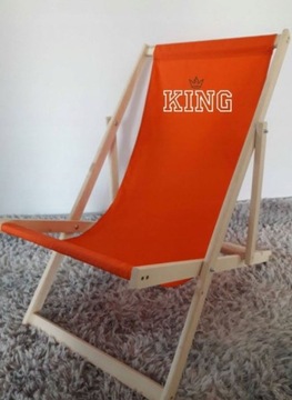 ДЕРЕВЯННЫЙ шезлонг Вышивка Логотипа с надписью имени