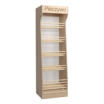 Regał na pieczywo z ośw LED bez plexi Dąb Sonoma