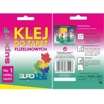 KLEJ DO TAPET NA FLIZELINIE EUROLINE 50g