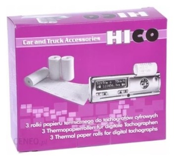Papier termiczny do tachografu HICO 3 rolki