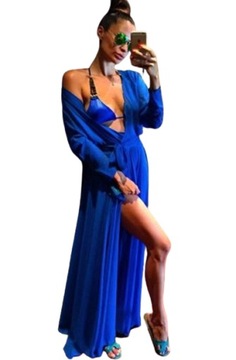 PAREO NARZUTKA NA STRÓJ TUNIKA SUKIENKA NIEBIESKA