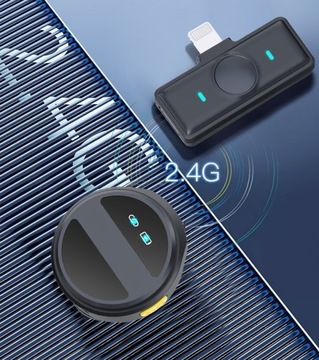 2x MIKROFON BEZPRZEWODOWY KRAWATOWY USB C IPHONE ANDROID POWERBANK MAGNES