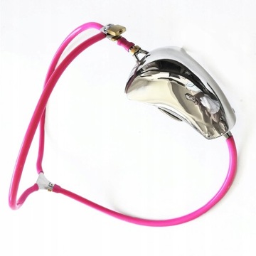 Stainless Steel Chastity Belt Silicone Belt M