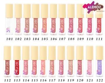 Golden Rose 3D MEGA SHINE Блеск для губ 117
