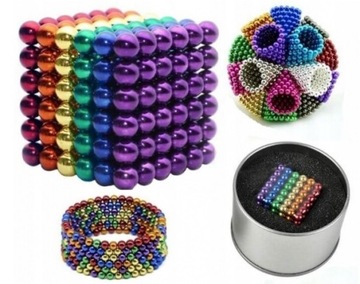 NEOCUBE KULKI MAGNETYCZNE 216 SZTUK 5MM TĘCZOWE XL