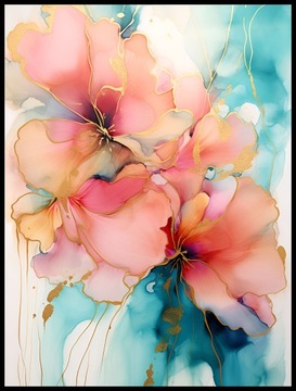 Plakat na Ścianę Obraz Abstrakcja Żywe Kolory Art 30x40 cm Premium ElliveX