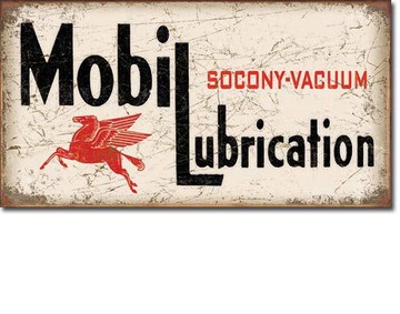 Metalowy plakat szyld Mobil Lubrication