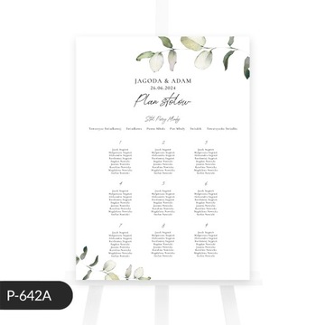 Свадебный постер с эвкалиптом | 50x70 см
