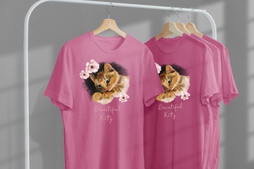 ФУТБОЛКА ДЛЯ ДЕТЕЙ КОТЫ КОТЯТА 152 СУПЕР КАЧЕСТВО