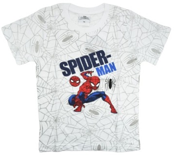 Koszulka T-shirt SPIDERMAN 134 Bawełna 9+